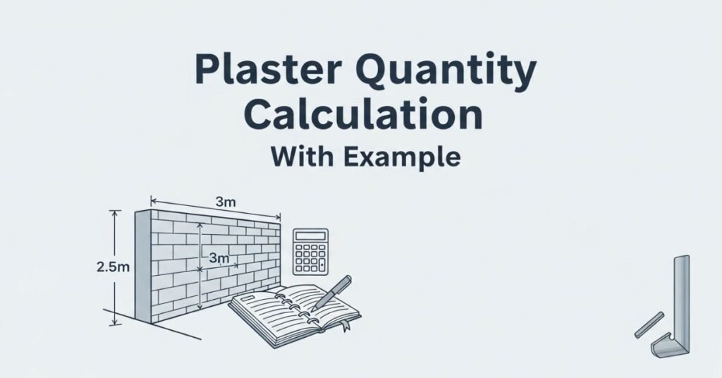 Wall Plaster Quantity Calculation