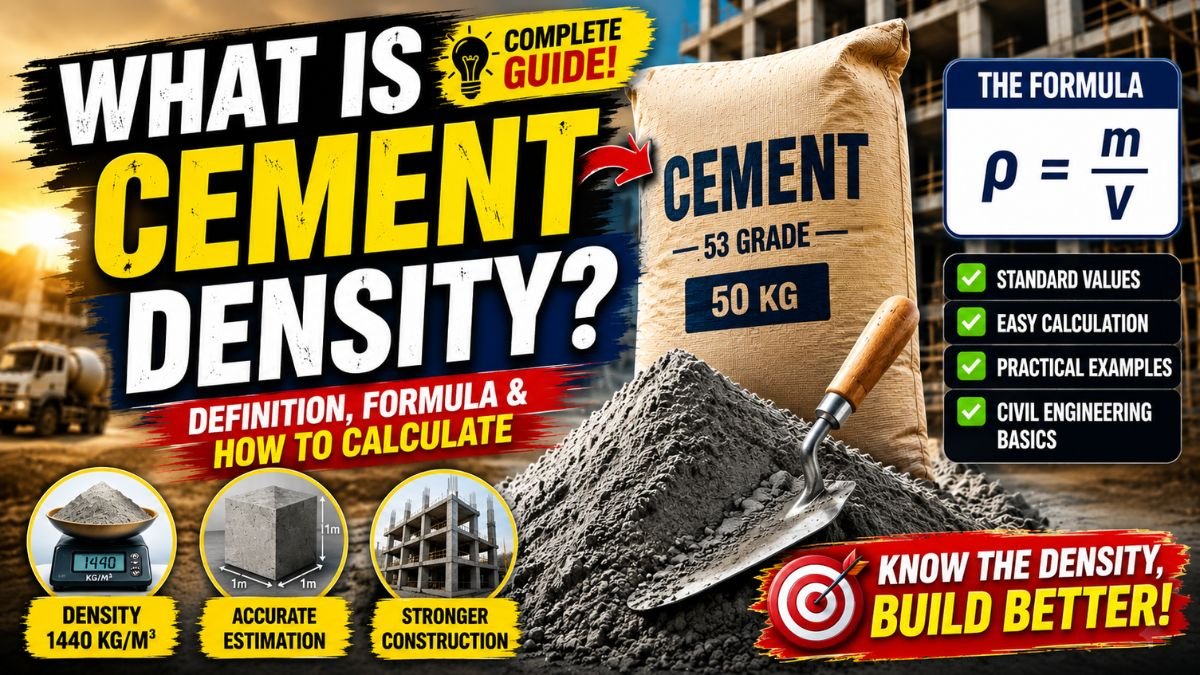Definition, Formula & How To Calculate Cement Density
